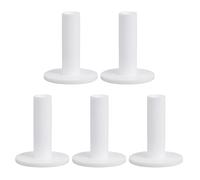 PATIKIL 3 Pulgadas Soportes de Golf de Goma, Paquete de 5 Soportes Altos para Práctica Y Entrenamiento en El Campo de Práctica, Soporte de Bola Estable para Alfombras, Blanco
