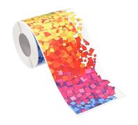 PATIKIL 3"x59 Pies Borde para Tablón de Anuncios, Tiras de Adorno Festoneadas Decorativas para Taquilla Aula Corcho Póster Pizarra Negra Pizarra Blanca, Puntos Coloridos