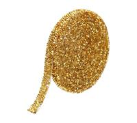 PATIKIL 3 Yardas Cinta de Resina con Estrás 10Mm Adhesivo Termofusible Cinta de Diamantes Brillantes para Manualidades y Ropa Dorado