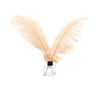 PATIKIL 30 Pcs Plumas de Avestruz Naturales a Granel 14-16 Pulgadas / 35-40 cm Plumas de Avestruz Grandes para Manualidades Decoración del Hogar Boda Fiesta (Color Champán)
