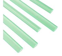 PATIKIL 30 Piezas de Barras de Encuadernación, Barras de Encuadernación de 8mm con Capacidad para 50 Hojas Tamaño A4, Encuadernador de Forma de Lágrima, Transparente Verde