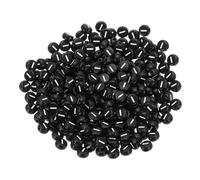 PATIKIL 300 Pcs Cuentas Redondas Con Letras Negro Letras Blancas Blanco