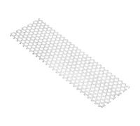 PATIKIL 300x100mm 304 Inoxidable Acero Perforada Chapa, 11 Agujero 19GA Expandido Metal Malla Placa Pantalla Decorativas Mallas para Ventilación Parrilla Ahumar