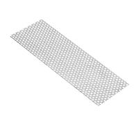 PATIKIL 300x100mm 304 Inoxidable Acero Perforada Chapa, 8 Agujero 19GA Expandido Metal Malla Placa Pantalla Decorativas Mallas para Ventilación Parrilla Ahumar