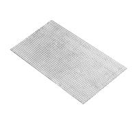 PATIKIL 300x150mm 304 Inoxidable Acero Perforada Chapa, 5 Agujero 19GA Expandido Metal Malla Placa Pantalla Decorativas Mallas para Ventilación Parrilla Ahumar