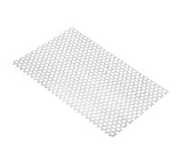 PATIKIL 300x200mm 304 Inoxidable Acero Perforada Chapa, 11 Agujero 19GA Expandido Metal Malla Placa Pantalla Decorativas Mallas para Ventilación Parrilla Ahumar