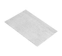 PATIKIL 300x200mm 304 Inoxidable Acero Perforada Chapa, 8 Agujero 19GA Expandido Metal Malla Placa Pantalla Decorativas Mallas para Ventilación Parrilla Ahumar