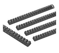 PATIKIL 32mm Peines de Encuadernación de Plástico, 10 Pcs 21 Anillas Espinas de Encuadernación de Peine Capacidad de 265 Hojas de Tamaño Carta, Cuaderno, Calendario, Álbum de Fotos, Negro