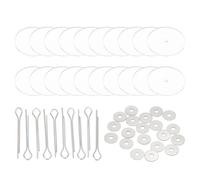 PATIKIL 35mm Articulaciones de Muñecas, 10 Set de Conectores de Pasador Desmontable y Bandeja de Acrílico para la Fabricación de Extremidades de Osos y Cabezas de Muñecas DIY