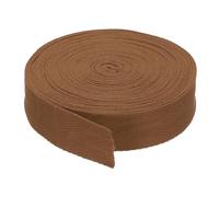 PATIKIL 3cm/1,2" Cinta de Sarga de Algodón 9m/10 Yardas Cinta de Encuadernación al Bies Adorno de Correas en Espiga para Coser Envolver Regalos Manualidades Café Diy
