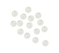PATIKIL 3mm Luminosas Pesca Cuentas, 200uds Suave Plástico Brillante Pesca Cebo Huevos Aparejo Cuenta Aparejo Herramienta Redonda, Blanco