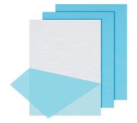 PATIKIL 3pcs Placa de Aluminio 6061, 102x76x1.5mm Chapa Plana de Metal Hoja Metálica con Película Protectora para DIY Modelo Artesanía Bricolaje Industria Elaboración Perforación