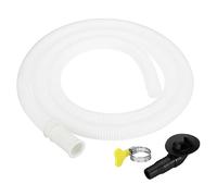 PATIKIL 4,9 Pies Aire Acondicionador Drenaje Manguera Kit, Universal Drenaje Conector MangueraAbrazadera Conector 7 para Mini-Split Ventana AC Unidad Lavavajillas Grifo, Blanco