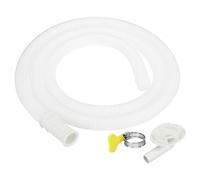 PATIKIL 4,9 Pies Aire Acondicionador Manguera Kit, Universal Conector Manguera con Abrazadera Conector 1 para Mini-Split Ventana AC Unidad Lavavajillas Grifo, Blanco