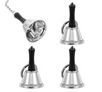 PATIKIL 4 PCS Mini Campana De Mano, Campanita Pequeña Para Mascotas Campanas Para Collar Llavero Lindas Al Por Mayor Sonido Fuerte Con Llavero Para Collar De Perro Colgante