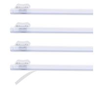 PATIKIL 4 Piezas De Cortador De Plástico, Cortador Deslizante De Plástico De 14 Pulgadas Instalación Autoadhesiva De Reemplazo para Dispensador De Papel De Aluminio Papel Encerado, Blanco