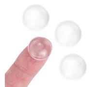 PATIKIL 4 Piezas Lente Convexa Plana De 16mm De Diámetro, Altura 5mm PMMA Acrílico LED Óptico Liso Con Borde Para Linterna Faro De Coche Bicicleta Foco, Transparente