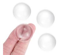 PATIKIL 4 Piezas Lente Convexa Plana De 29mm De Diámetro Altura 11mm PMMA Acrílico LED Óptico Liso Con Borde Para Linterna Luz De Coche Luz De Bicicleta Foco Transparente
