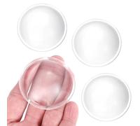 PATIKIL 4 Piezas Lente Plano Convexa De 54mm De Diámetro Altura 19mm PMMA Acrílico LED Óptico Lente Condensadora Con Borde Para Linterna Luz De Coche Luz De Bicicleta Foco Transparent