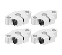 PATIKIL 4 Piezas SHF8 Aluminio Lineal Movimiento Varilla Riel Sujeción Guía Soporte para 8mm Diámetro Eje