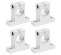 PATIKIL 4 Piezas Soporte de Guía de Sujeción de Riel de Movimiento Lineal de Aluminio SK20 para Eje de 20 mm de Diámetro