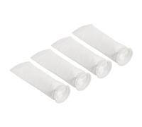 PATIKIL 4 Pulgadas Anillo Filtro Calcetines 5 Micras, 4 Paquete Malla Bolsas Piscina Desnatador Cesta, Blanco