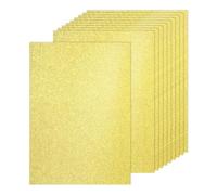 PATIKIL 40 Hojas De Cartulina Brillante Dorado Claro, 8.3x11.7 Pulgadas Papel Brillante A4 Cartulina Brillante 250gsm Papel Espumoso Grande Para Manualidades Álbum De Recortes