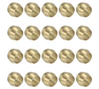 PATIKIL 40 Piezas de Fundas de Latón para Compresión de 4mm de Diámetro Interno, Kit de Surtido de Conexiones de Latón para Compresión para Líneas de Tubo de Aire