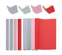 PATIKIL 40"x16" Tela para encuadernación, 4 piezas de tela para reparación de encuadernación de libros para encuadernación de libros, artes de libros, rojo/rosa/morado/verde