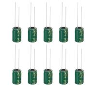 PATIKIL 400V 4.7uF Condensadores Electrolíticos, 10Pcs 8x12mm Condensadores Electrolíticos De Aluminio De Alta Frecuencia Para TV, Monitor LCD, Refrigerador, Placas De Circuito, Verde