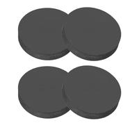 PATIKIL 40mm Almohadillas de Antivibración, 4pcs Amortiguadores de Goma Junta Redonda Antideslizante Antiarañazos Soporte Plano Sólido de Pie para Lavadora Aire Acondicionado, 8mm Grosor
