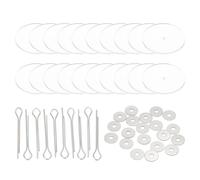 PATIKIL 40mm Articulaciones de Muñecas, 10 Set de Articulaciones Desmontables con Pasador de Unión y Bandeja de Acrílico para la Fabricación de Extremidades de Osos