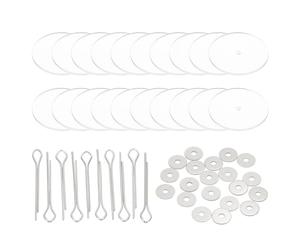 PATIKIL 40mm Articulaciones de Muñecas, 10 Set de Articulaciones Desmontables con Pasador de Unión y Bandeja de Acrílico para la Fabricación de Extremidades de Osos