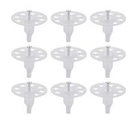 PATIKIL 40mm Pasadores de Aislamiento Perforados, 50 Juego de Clavos Aislantes Tacos de Pared Arandelas de Plástico Clavos de Acero para Fijar Tablero de Espuma a Pared