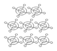 PATIKIL 40mm Ventilador Dedo Rejilla 8 Uds 304 Inoxidable Acero Parrilla Protector Guardia Ventilador Protectora Cubierta para 40x40mm Ventiladores para Computadora DIY Plata