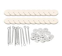PATIKIL 45mm Articulaciones de Muñeca 10 Juegos de Conectores de Pasador Desmontable y Bandeja de Fibra para Osos Extremidades Cabeza Articulaciones Manualidades DIY