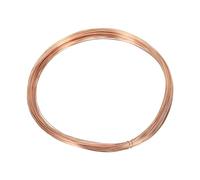 PATIKIL 49 Pies Sólido Desnudo Cobre Alambre, 26 Calibre 99.9% Puro Cobre Alambre 0,45mm Suave Cuentas Alambre Metal Planta Tallo Lazos para Joyería Artesanía (15m)