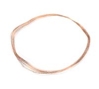 PATIKIL 49 Pies Sólido Desnudo Cobre Alambre, 42 Calibre 99.9% Puro Cobre Alambre 0,1mm Suave Cuentas Alambre Metal Planta Tallo Lazos para Joyería Artesanía (15m)