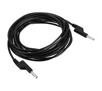 PATIKIL 4mm Banana Conector a Banana Conector Prueba Conductores, 3,5mm OD Cobre Flexible Apilable Cable Línea Alambre para Multímetro, Eléctrica Prueba Puente 5m / 16.4 Pies, Negro