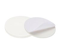 PATIKIL 4pcs Almohadillas de Fieltro para Muebles, 165mm/6.5" Fieltro Adhesivo Belcro Redondo Antideslizantes Protectores para Patas de Mesa Silla Lámpara Muebles, Blanco