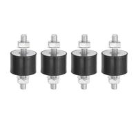 PATIKIL 4pcs Amortiguadores de Goma, M10 Macho Aislador de Vibración Silentblock Soporte Aislante para Aire Acondicionado Compresores de Aire Lavadora Maquinaria, 40x30x80mm(OD*T*L)