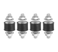 PATIKIL 4pcs Amortiguadores de Goma, M4 Macho Aislador de Vibración Silentblock Soporte Aislante para Aire Acondicionado Compresores de Aire Lavadora Maquinaria, 15x10x30mm(OD*T*L)