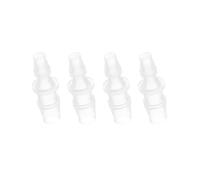 PATIKIL 4pcs Conector de Manguera para Acuario, Accesorio Recto de Púas de Plástico Empalmador Adaptador de Tubo Reductor de Empalme Conexión para Aire Agua Tubería Jardín Riego, 10x6mm