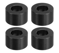 PATIKIL 4pcs M10 Separadores de Aluminio, Espaciadores Redondos de Metal Espaciadores Metálicos de Aluminio para M10 Tornillo Pernos, 12x10.5x20mm (L*ID*OD), Negro