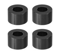 PATIKIL 4pcs M8 Separadores de Aluminio, Espaciadores Redondos de Metal Espaciadores Metálicos de Aluminio para M8 Tornillo Pernos, 10x8.2x16mm (L*ID*OD), Negro