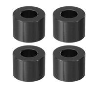 PATIKIL 4pcs M8 Separadores de Aluminio, Espaciadores Redondos de Metal Espaciadores Metálicos de Aluminio para M8 Tornillo Pernos, 12x8.2x16mm (L*ID*OD), Negro