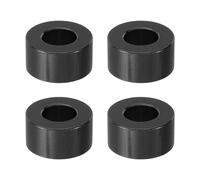 PATIKIL 4pcs M8 Separadores de Aluminio, Espaciadores Redondos de Metal Espaciadores Metálicos de Aluminio para M8 Tornillo Pernos, 8x8.2x16mm (L*ID*OD), Negro