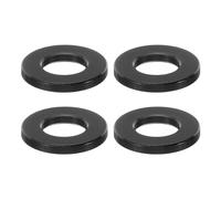 PATIKIL 4pcs M8 Separadores de Aluminio, Espaciadores Redondos de Metal Espaciadores Metálicos de Aluminio para M8 Tornillo Pernos, 2x8.2x16mm (L*ID*OD), Negro