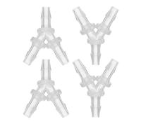PATIKIL 4pcs Y Conectores de Bomba de Aire para Acuario, Conector de Tubo Plástico de 3 Vías Unión Transparente Conexión de Manguera Empalmador Adaptador para Aire Agua Tuberías, 5/32"