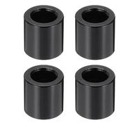 PATIKIL 4pzs Separadores de Aluminio M6 6.2mm DI x 10mm de Negro | Separadores redondos sin rosca, para tornillos M6 de 6.2mm, Longitud 10mm